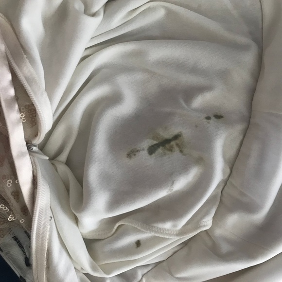 Gold Sequined Bridesmaid Dress - Picture 7 of 8